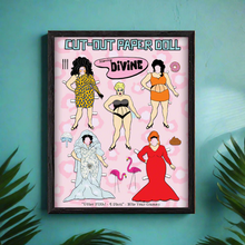 Load image into Gallery viewer, Cut Out Paper Doll Starring Divine Art Print