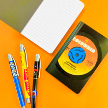 Load image into Gallery viewer, Loverboy Prissy Prissy Recycled Vinyl Record Pocket Notebook