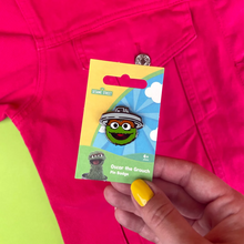 Load image into Gallery viewer, Oscar The Grouch Enamel Pin Badge
