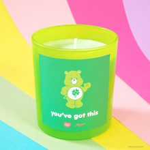 Load image into Gallery viewer, You've Got This Good Luck Peony Scented Care Bear Candle Jar