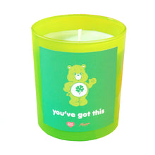 Load image into Gallery viewer, You've Got This Good Luck Peony Scented Care Bear Candle Jar