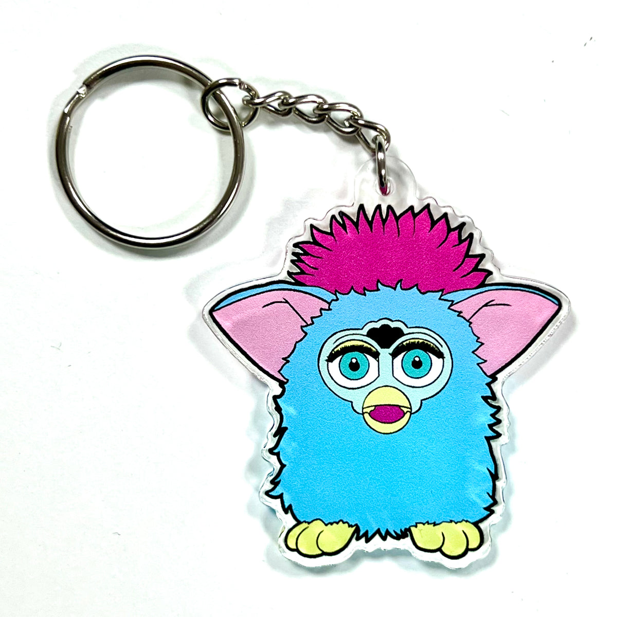 Furby 1990s Toy Inspired Keyring – Bite Your Granny