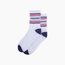 Load image into Gallery viewer, Obsessed Ribbed Sports Socks