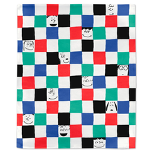 Load image into Gallery viewer, Peanuts™ Gang & Snoopy Checkered Blanket