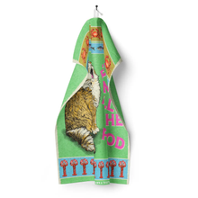 Load image into Gallery viewer, Feed Me All The Food Cat Tea Towel