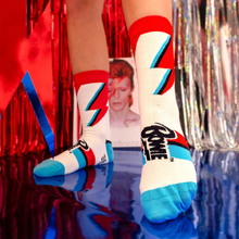 Load image into Gallery viewer, David Bowie Aladdin Sane Socks
