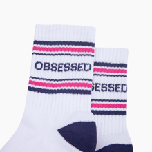 Load image into Gallery viewer, Obsessed Ribbed Sports Socks