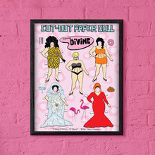 Load image into Gallery viewer, Cut Out Paper Doll Starring Divine Art Print