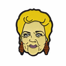 Load image into Gallery viewer, Pat Butcher Soap Queen Enamel Pin Badge