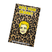 Load image into Gallery viewer, Pat Butcher Soap Queen Enamel Pin Badge