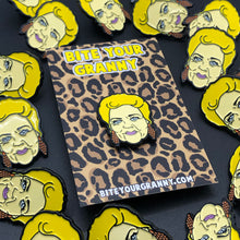 Load image into Gallery viewer, Pat Butcher Soap Queen Enamel Pin Badge