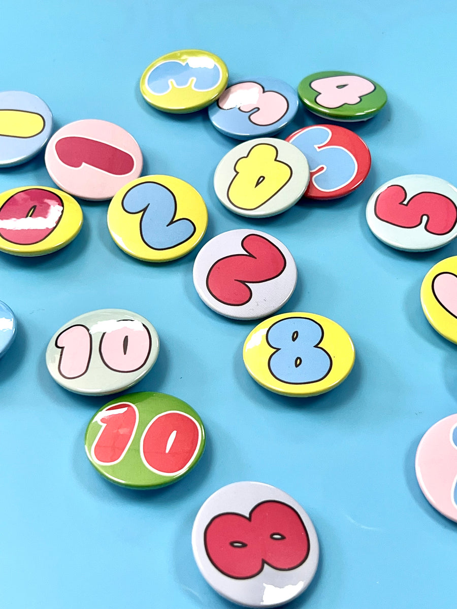 Letter Number And Age Badges – Bite Your Granny