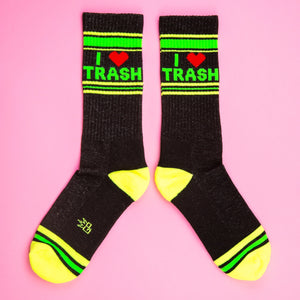 I Love Trash Unisex Ribbed Socks