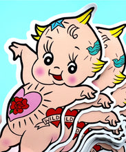 Load image into Gallery viewer, Tattooed Kewpie Vinyl Sticker
