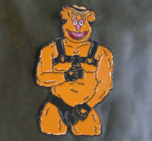 Load image into Gallery viewer, Funny Bear Enamel Pin
