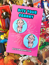 Load image into Gallery viewer, Tattoo kewpie Button Stud Earrings
