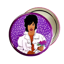 Load image into Gallery viewer, Purple Rain 1980s Inspired Pocket Hand Mirror
