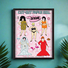 Load image into Gallery viewer, Cut Out Paper Doll Starring Divine Art Print
