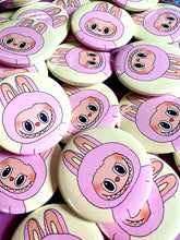 Load image into Gallery viewer, Cute Lafufu Monster Face Inspired Button Pin Badge
