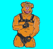 Load image into Gallery viewer, Funny Bear Enamel Pin
