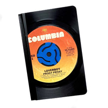 Load image into Gallery viewer, Loverboy Prissy Prissy Recycled Vinyl Record Pocket Notebook
