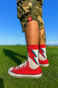 David Bowie Aladdin Sane Socks