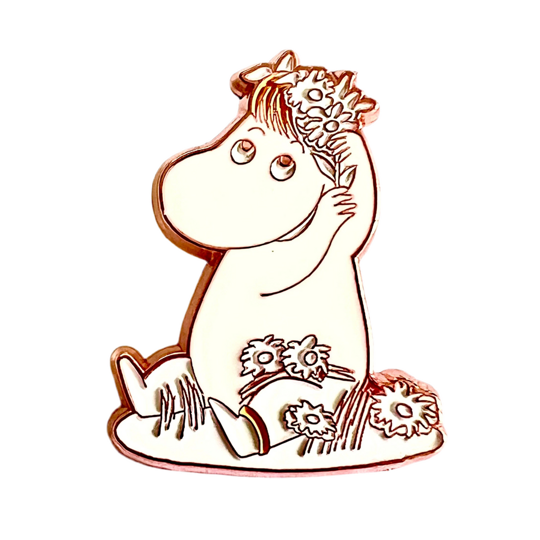 Snork Maiden The Moomins Rose Gold Enamel Pin Badge