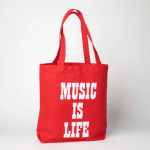 Load image into Gallery viewer, Music Is Life Peanuts Tote Bag
