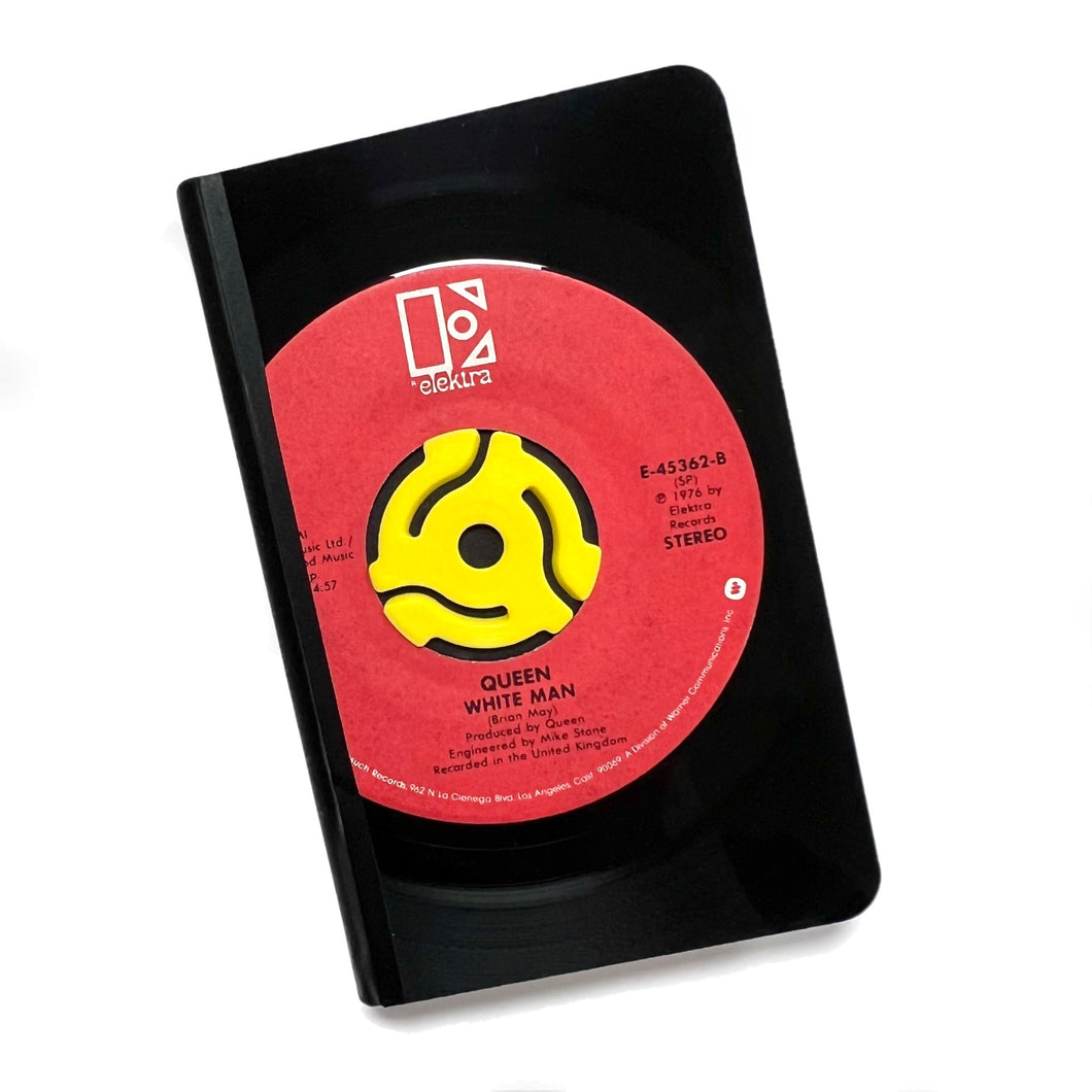 Queen Recycled Vinyl Record Pocket Notebook