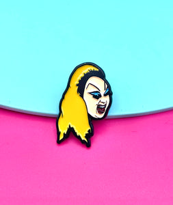 Divine Pink Flamingos Enamel Pin