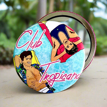 Load image into Gallery viewer, Club Tropicana Wham 1980s Inspired Pocket Hand Mirror
