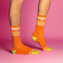 Load image into Gallery viewer, I ❤️ Cheese Unisex Ribbed Socks
