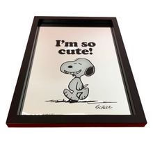 Load image into Gallery viewer, Peanuts I&#39;m So Cute Snoopy Wall Mirror
