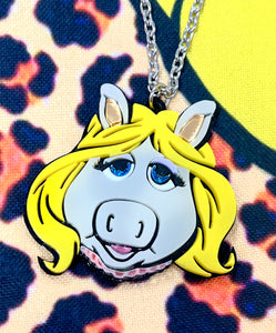 Miss Piggy  Necklace