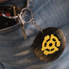 Load image into Gallery viewer, Recycled Vinyl Record Keyring
