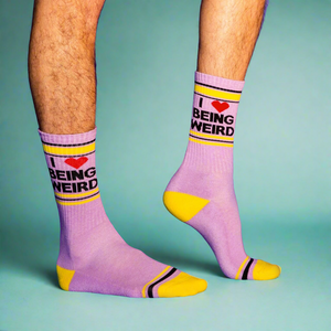 I ❤️ Being Weird Unisex Ribbed Socks