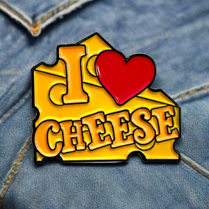 I ❤️ Cheese Enamel Pin