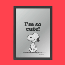 Load image into Gallery viewer, Peanuts I&#39;m So Cute Snoopy Wall Mirror
