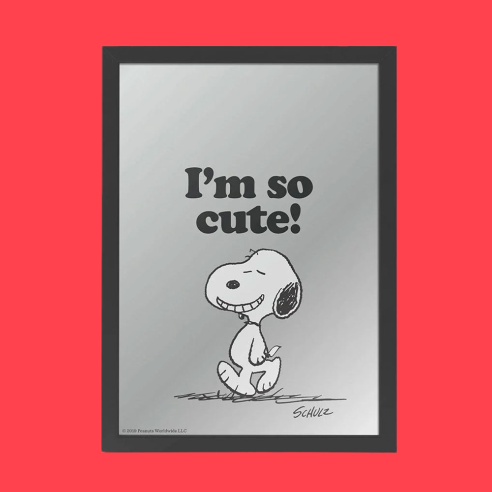 Peanuts I'm So Cute Snoopy Wall Mirror