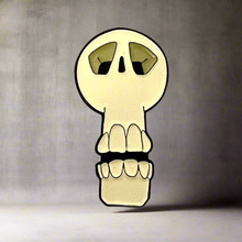 Load image into Gallery viewer, Boney Skull Inspired Enamel Pin
