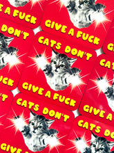 Load image into Gallery viewer, Cats Don't five A F*** Drinks Coaster
