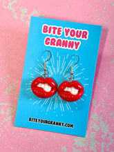 Load image into Gallery viewer, Red Lips Earrings
