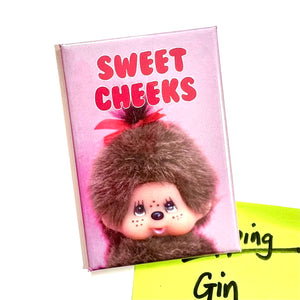 Cute Sweet Cheeks Fridge Magnet