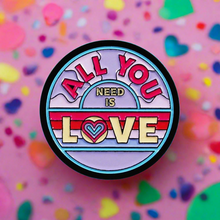 Load image into Gallery viewer, The Beatles All You Need Is Love Enamel Pin Badge
