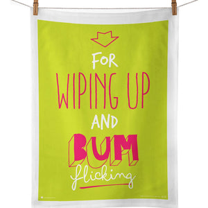 For Wiping Up And Bum Flicking Tea Towel