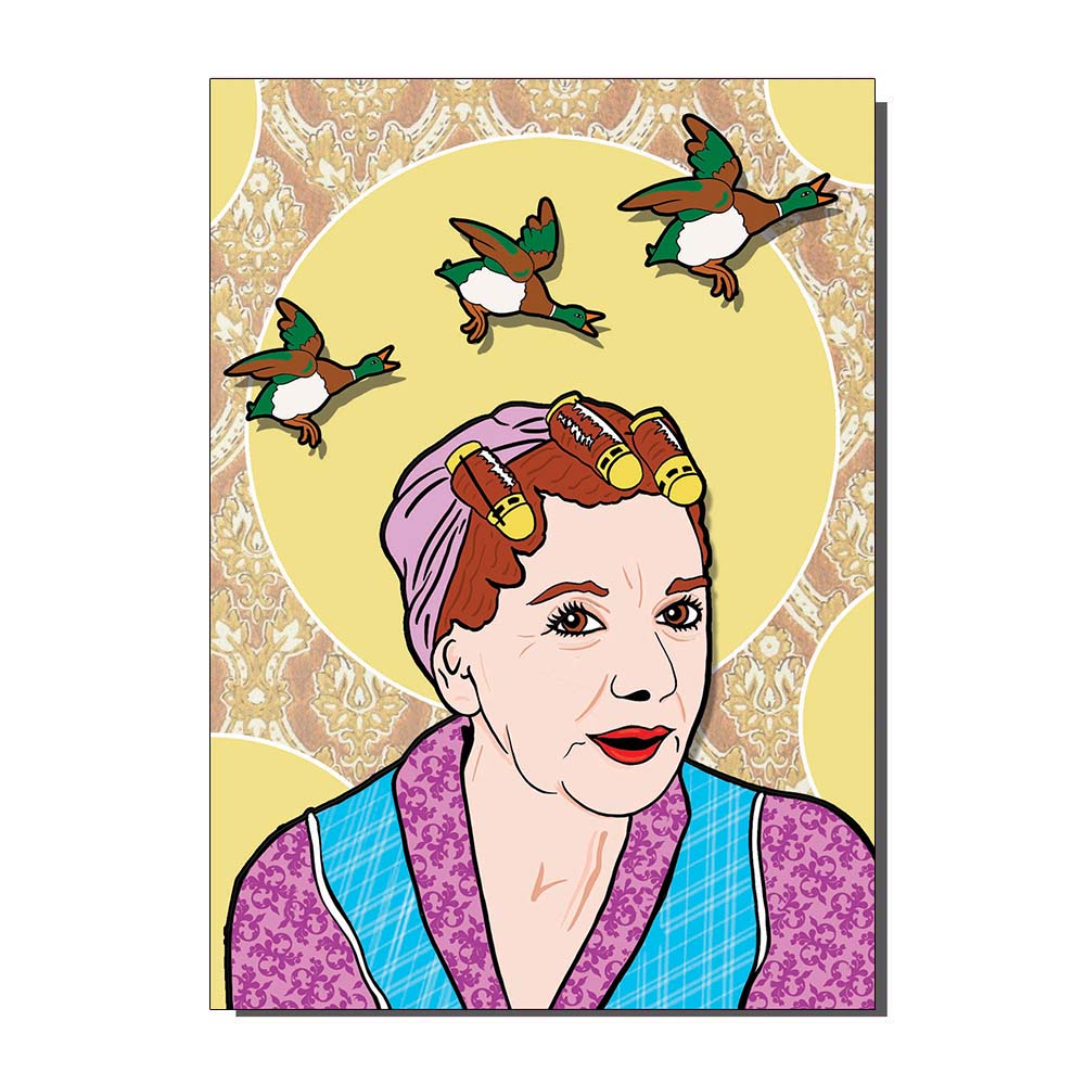 Hilda Ogden Coronation Street Inspired Greetings Card