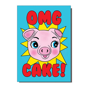 OMG Cake! Birthday Card