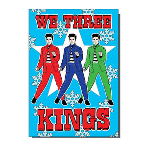 We Three Kings Elvis Inspired Christmas Card