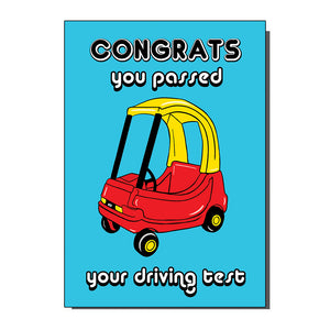 Congrats You Passed Your Driving Test Greetings Card