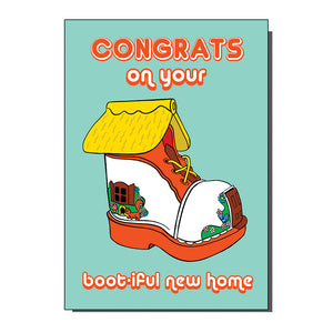 Congrats On Your Boot-iful New Home Greetings Card